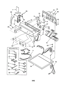 Top And Console parts for Kenmore Dryer 110.73952101 (11073952101, 110 73952101) from AppliancePartsPros.com