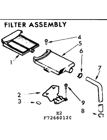 Filter Assembly parts for Kenmore Washer 110.72660620 (11072660620, 110 72660620) from AppliancePartsPros.com