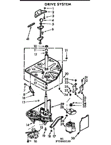Drive System parts for Kenmore Washer 110.72660620 (11072660620, 110 72660620) from AppliancePartsPros.com