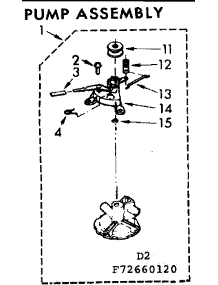 Pump Assembly parts for Kenmore Washer 110.72660620 (11072660620, 110 72660620) from AppliancePartsPros.com
