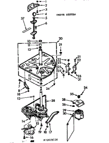 Drive System parts for Kenmore Washer 110.72665210 (11072665210, 110 72665210) from AppliancePartsPros.com