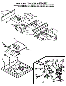 Top And Console Assembly parts for Kenmore Washer 110.72665230 (11072665230, 110 72665230) from AppliancePartsPros.com