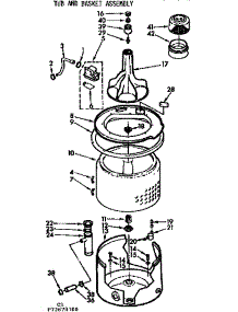 Tub And Basket Assembly parts for Kenmore Washer 110.72670100 (11072670100, 110 72670100) from AppliancePartsPros.com