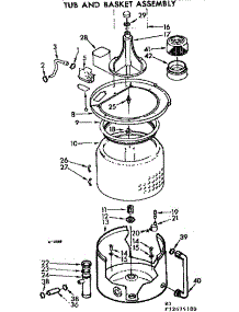 Tub And Basket Assembly parts for Kenmore Washer 110.72675100 (11072675100, 110 72675100) from AppliancePartsPros.com