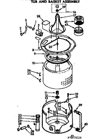 Tub And Basket Assembly parts for Kenmore Washer 110.72675610 (11072675610, 110 72675610) from AppliancePartsPros.com