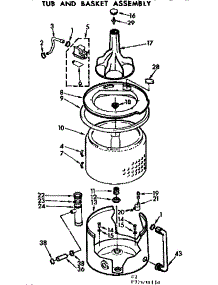 Tub And Basket Assembly parts for Kenmore Washer 110.72690610 (11072690610, 110 72690610) from AppliancePartsPros.com