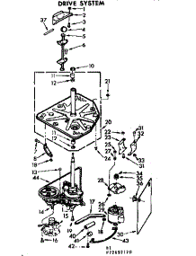 Drive System parts for Kenmore Washer 110.72692120 (11072692120, 110 72692120) from AppliancePartsPros.com