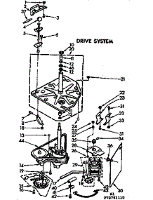 Drive System parts for Kenmore Washer 110.73791610 (11073791610, 110 73791610) from AppliancePartsPros.com