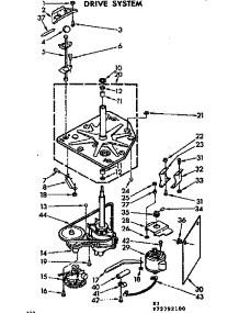 Drive System parts for Kenmore Washer 110.73792200 (11073792200, 110 73792200) from AppliancePartsPros.com