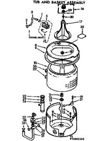 Tub And Basket Assembly parts for Kenmore Washer 110.73865200 (11073865200, 110 73865200) from AppliancePartsPros.com