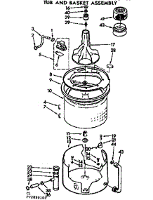 Tub And Basket Assembly parts for Kenmore Washer 110.73880100 (11073880100, 110 73880100) from AppliancePartsPros.com