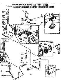 Water System Suds And Non-Suds parts for Kenmore Washer 110.73884600 (11073884600, 110 73884600) from AppliancePartsPros.com