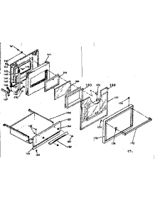 Door And Bottom Panel parts for Kenmore Range 628.6297360 (6286297360, 628 6297360) from AppliancePartsPros.com