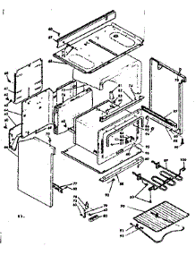 Body Assembly parts for Kenmore Range 628.6317340 (6286317340, 628 6317340) from AppliancePartsPros.com