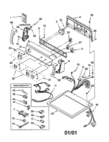 Top And Console parts for Kenmore Dryer 110.72902100 (11072902100, 110 72902100) from AppliancePartsPros.com