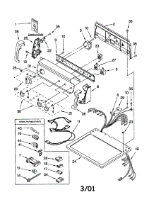 Top And Console parts for Kenmore Dryer 110.72922100 (11072922100, 110 72922100) from AppliancePartsPros.com