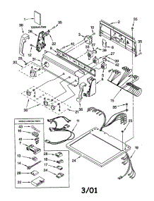 Top And Console parts for Kenmore Dryer 110.72942100 (11072942100, 110 72942100) from AppliancePartsPros.com