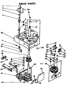 Drive Parts parts for Kenmore Washer 110.72950410 (11072950410, 110 72950410) from AppliancePartsPros.com