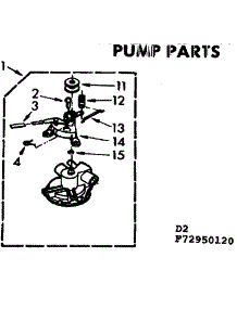 Pump Parts parts for Kenmore Washer 110.72950620 (11072950620, 110 72950620) from AppliancePartsPros.com