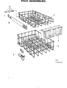 Rack Assemblies parts for Kenmore Dishwasher 587.795310 (587795310, 587 795310) from AppliancePartsPros.com