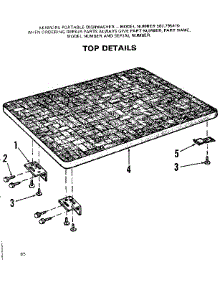 Top Details parts for Kenmore Dishwasher 587.795410 (587795410, 587 795410) from AppliancePartsPros.com