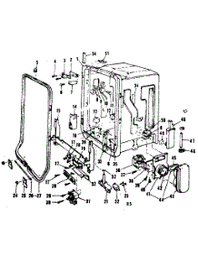 Tub Details parts for Kenmore Dishwasher 587.795511 (587795511, 587 795511) from AppliancePartsPros.com