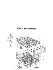 Rack Assemblies parts for Kenmore Dishwasher 587.795610 (587795610, 587 795610) from AppliancePartsPros.com