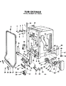 Tub Details parts for Kenmore Dishwasher 587.795610 (587795610, 587 795610) from AppliancePartsPros.com