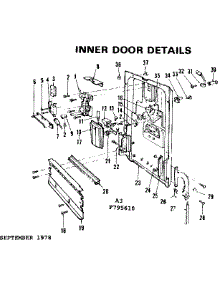 Inner Door Details parts for Kenmore Dishwasher 587.795610 (587795610, 587 795610) from AppliancePartsPros.com