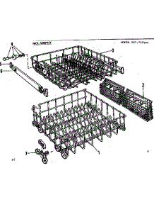 Rack Assembly parts for Kenmore Dishwasher 587.797000 (587797000, 587 797000) from AppliancePartsPros.com