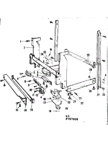 Frame Details parts for Kenmore Dishwasher 587.797000 (587797000, 587 797000) from AppliancePartsPros.com