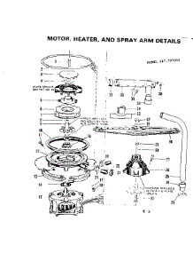 Motor, Heater & Spray Arm Details parts for Kenmore Dishwasher 587.797000 (587797000, 587 797000) from AppliancePartsPros.com