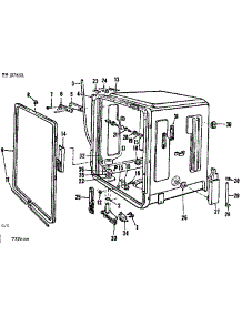 Tub Details parts for Kenmore Dishwasher 587.797000 (587797000, 587 797000) from AppliancePartsPros.com
