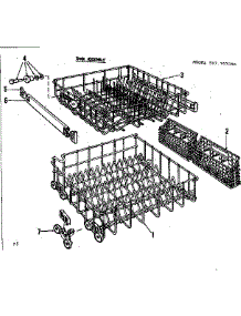 Rack Assembly parts for Kenmore Dishwasher 587.797200 (587797200, 587 797200) from AppliancePartsPros.com