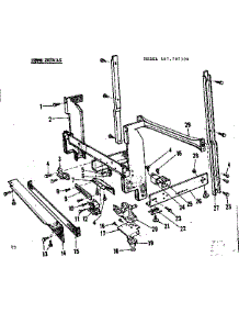 Frame Details parts for Kenmore Dishwasher 587.797300 (587797300, 587 797300) from AppliancePartsPros.com