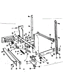 Frame Details parts for Kenmore Dishwasher 587.797500 (587797500, 587 797500) from AppliancePartsPros.com