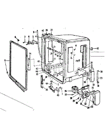 Tub Assembly parts for Kenmore Dishwasher 587.797500 (587797500, 587 797500) from AppliancePartsPros.com