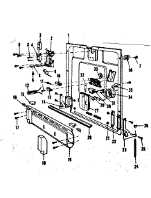 Inner Door Details parts for Kenmore Dishwasher 587.797500 (587797500, 587 797500) from AppliancePartsPros.com