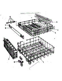 Rack Assembly parts for Kenmore Dishwasher 587.797500 (587797500, 587 797500) from AppliancePartsPros.com