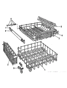 Rack Assembly parts for Kenmore Dishwasher 587.797501 (587797501, 587 797501) from AppliancePartsPros.com