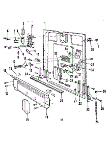 Inner Door Details parts for Kenmore Dishwasher 587.797501 (587797501, 587 797501) from AppliancePartsPros.com