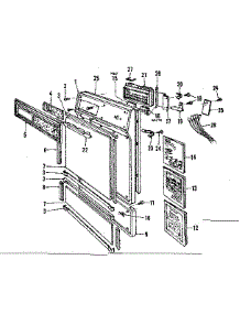 Outer Door Details parts for Kenmore Dishwasher 587.797501 (587797501, 587 797501) from AppliancePartsPros.com
