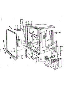 Tub Details parts for Kenmore Dishwasher 587.797501 (587797501, 587 797501) from AppliancePartsPros.com