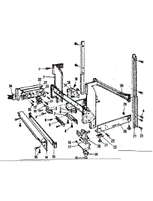 Frame Details parts for Kenmore Dishwasher 587.797501 (587797501, 587 797501) from AppliancePartsPros.com