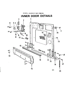 Inner Door Details parts for Kenmore Dishwasher 587.798310 (587798310, 587 798310) from AppliancePartsPros.com