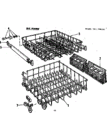 Rack Assembly parts for Kenmore Dishwasher 587.798310 (587798310, 587 798310) from AppliancePartsPros.com