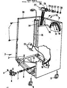 Frame Details parts for Kenmore Dishwasher 587.798410 (587798410, 587 798410) from AppliancePartsPros.com