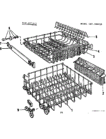 Rack Assembly parts for Kenmore Dishwasher 587.798510 (587798510, 587 798510) from AppliancePartsPros.com