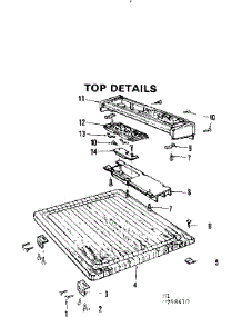 Top Details parts for Kenmore Dishwasher 587.798610 (587798610, 587 798610) from AppliancePartsPros.com