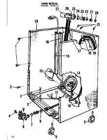 Frame Details parts for Kenmore Dishwasher 587.798610 (587798610, 587 798610) from AppliancePartsPros.com